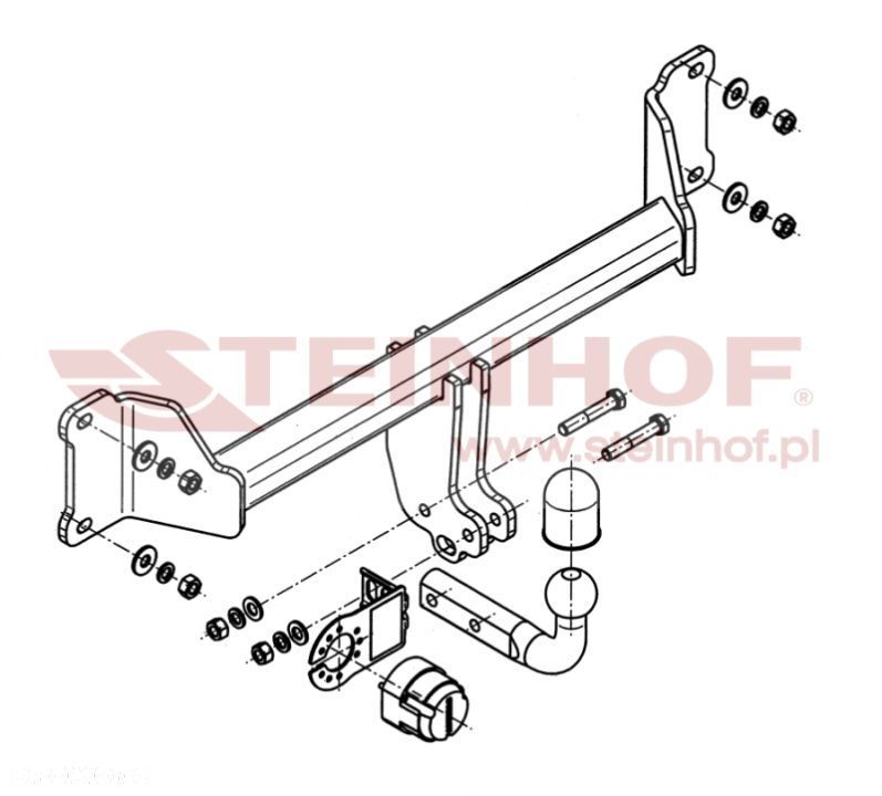 Hak holowniczy + MODUŁ 7PIN do BMW X3 G01 F97 od 2017 - 2