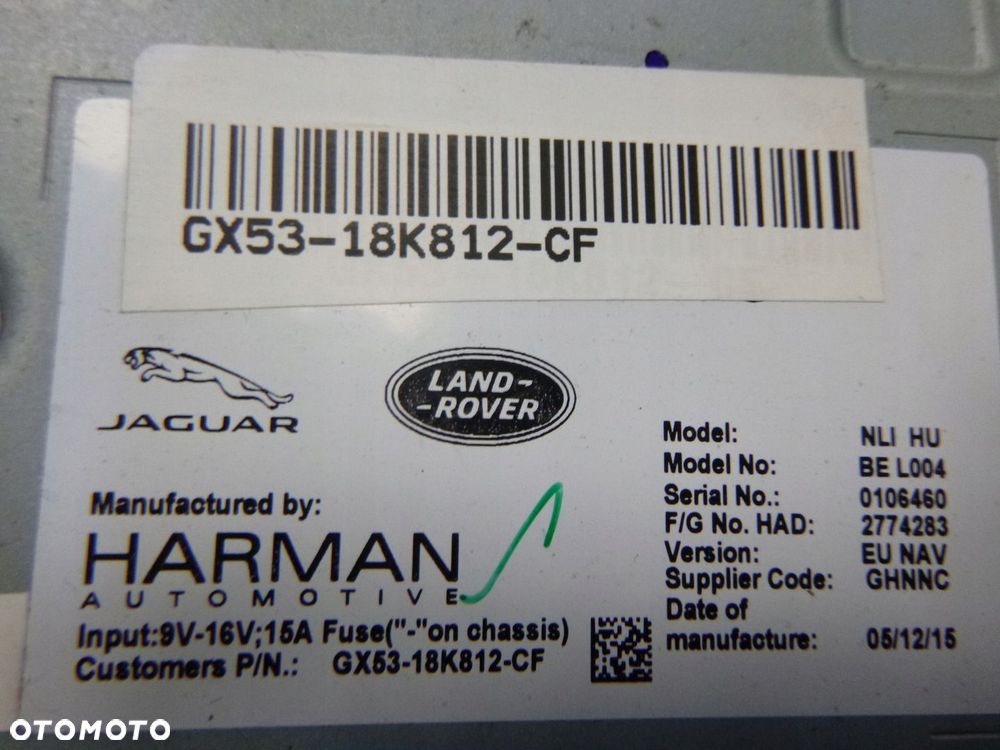 JAGUAR XE X760 NAWIGACJA RADIO NAVI - 7