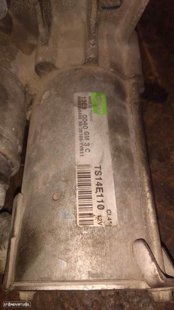 MOTOR ARRANQUE CITROEN NEMO FURGÃO -TS14E110 - 3