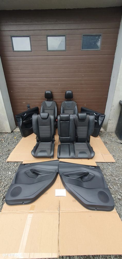 Fotele kanapa boczki komplet półskóra Ford Kuga II MK2 - 1