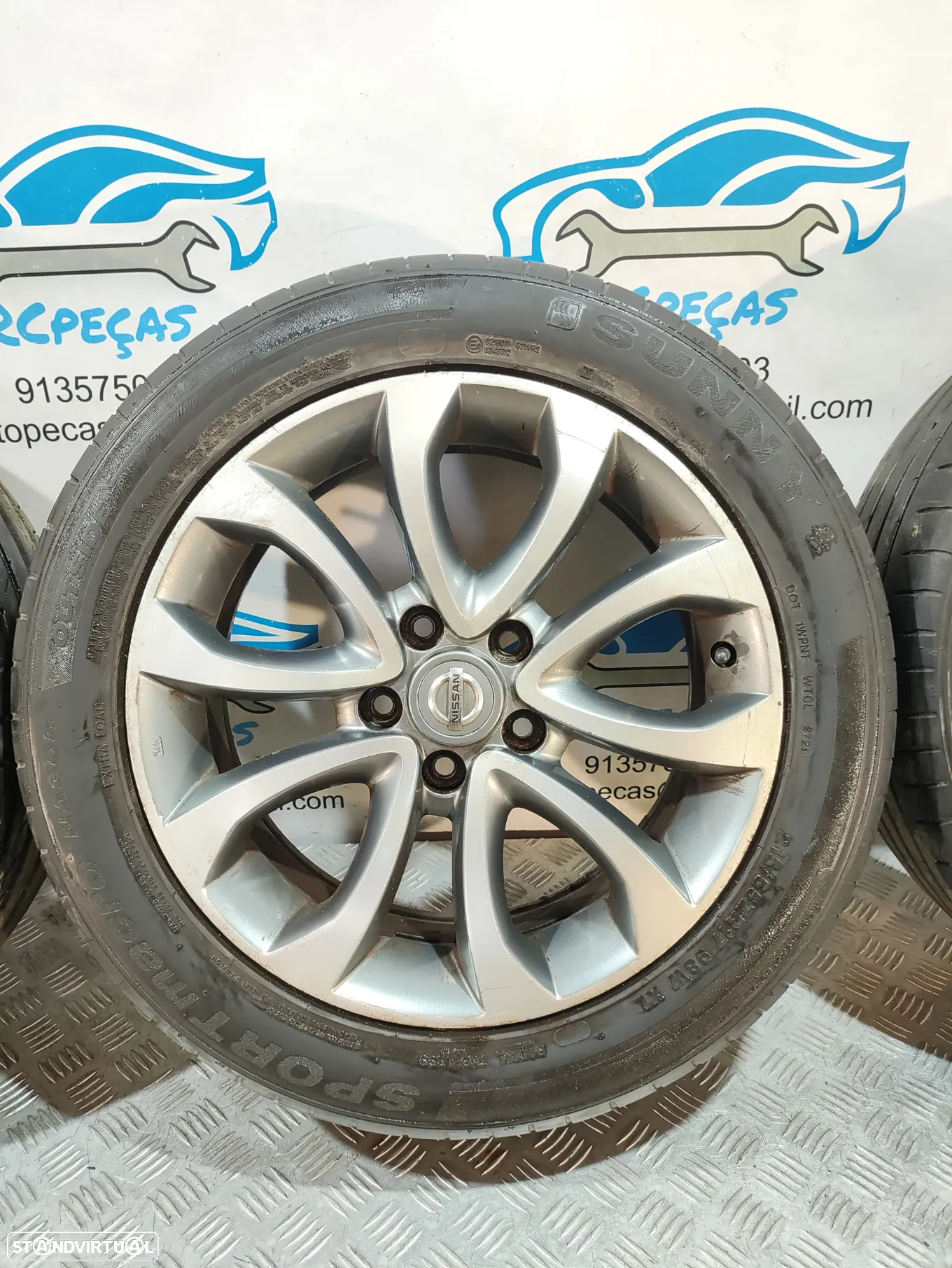 JANTES ORIGINAIS NISSAN JUKE TEKNA 17 POLEGADAS 7J ET47 5X114,3 - 4