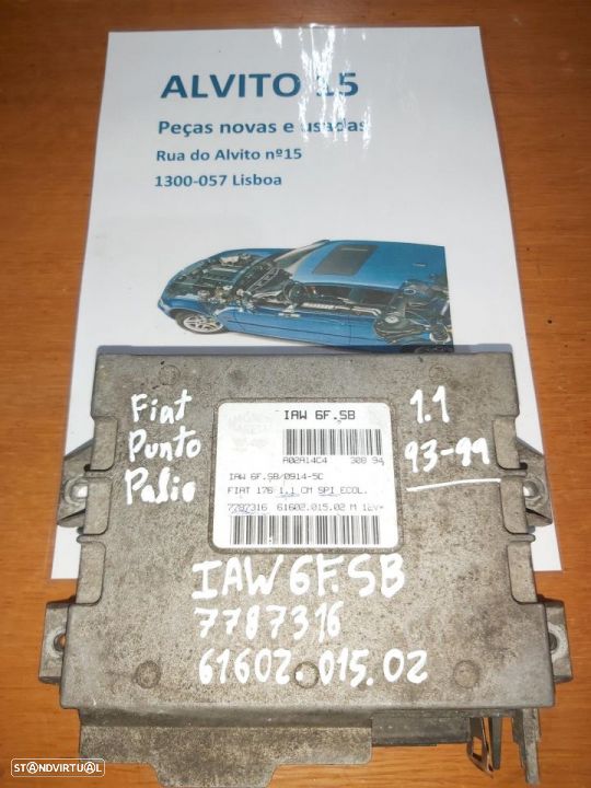 Centralina Fiat Punto Palio 1.1  93-99  Ref: 7787316  61602.015.02  IAW 6F.SB - 1