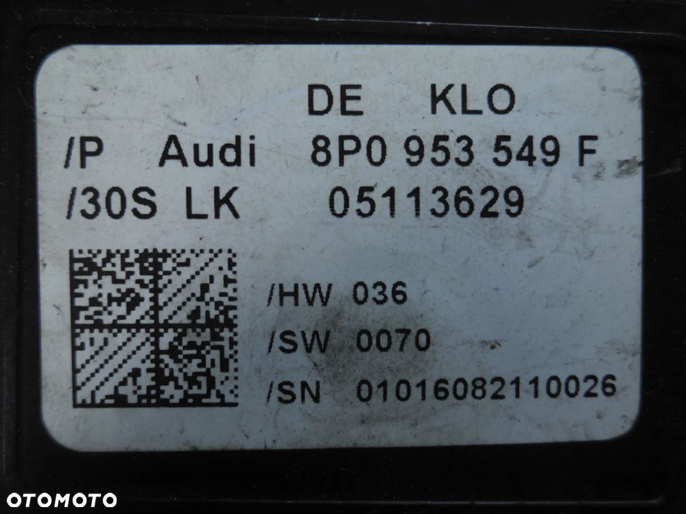 AUDI VW SEAT SKODA CZUJNIK MODUŁ KĄTA SKRĘTU 8P0953549F POSIADAM 2 SZTUKI - 2