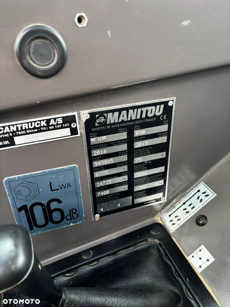 Manitou MT1135 ST3B 11m 3.5T 4x4 Niski przebieg - 20
