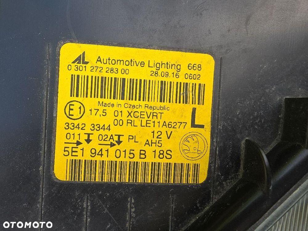 SKODA OCTAVIA 3 III 5E1 Lampy Bi-Xenon Dynamic Led 5E1941015B 5E1941016B - 14