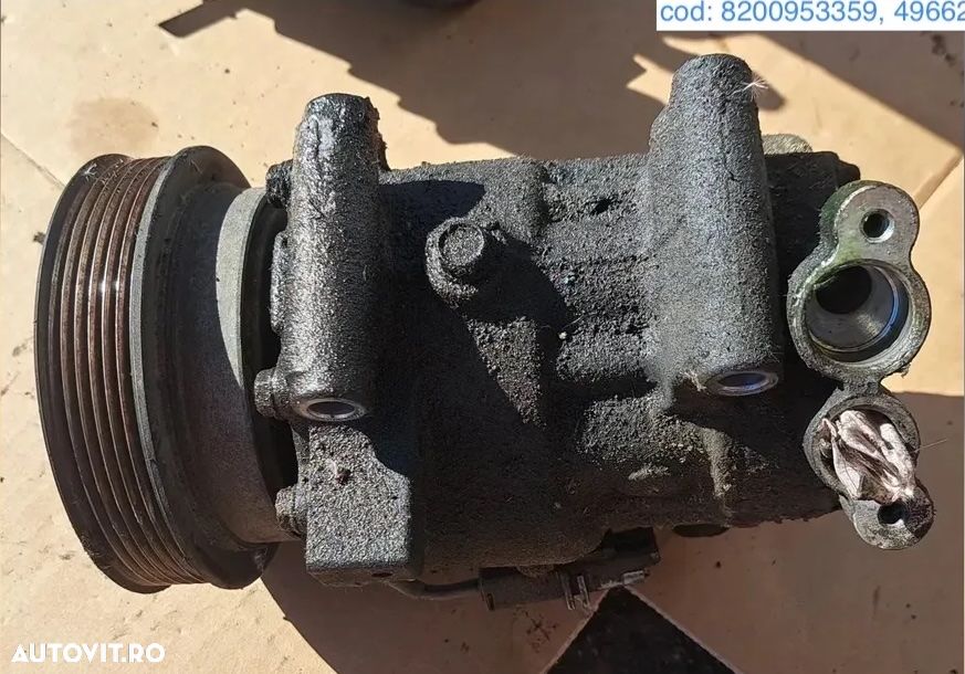 Compresor clima ac climatizare aer conditionat climatronic Sanden pentru Renault Kangoo, Renault Captur, Renault Clio 4, Renault Clio 3, Renault Clio, Nissan Cube, Juke, Micra, Note, NV200, Qashqai 1,5dci - 1