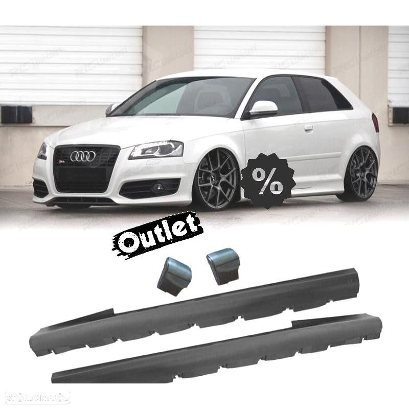 C002391C5 EMBALADEIRAS LATERAIS AUDI A3 8P 03-11 3 PORTAS LOOK S3 - 1