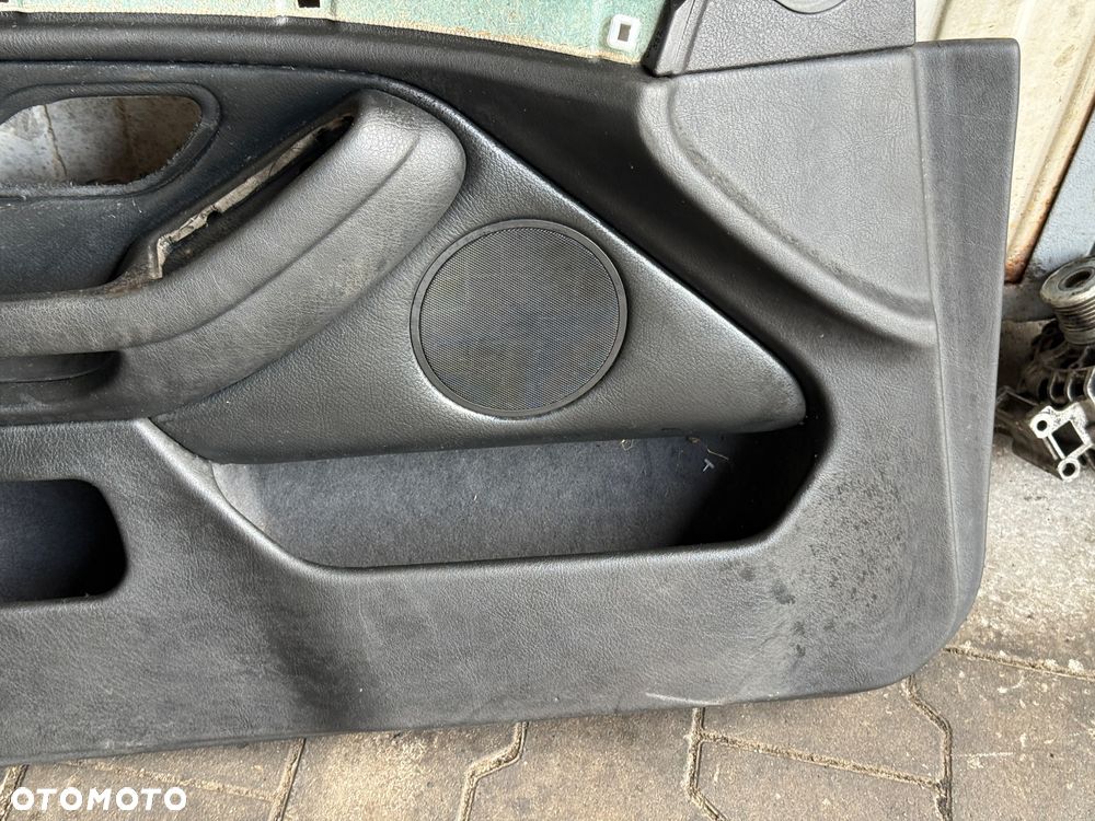 Boczek tapicerka drzwi przód lewy przedni Bmw e39 Skóra czarna kierowcy Bardzo Ładny - 5