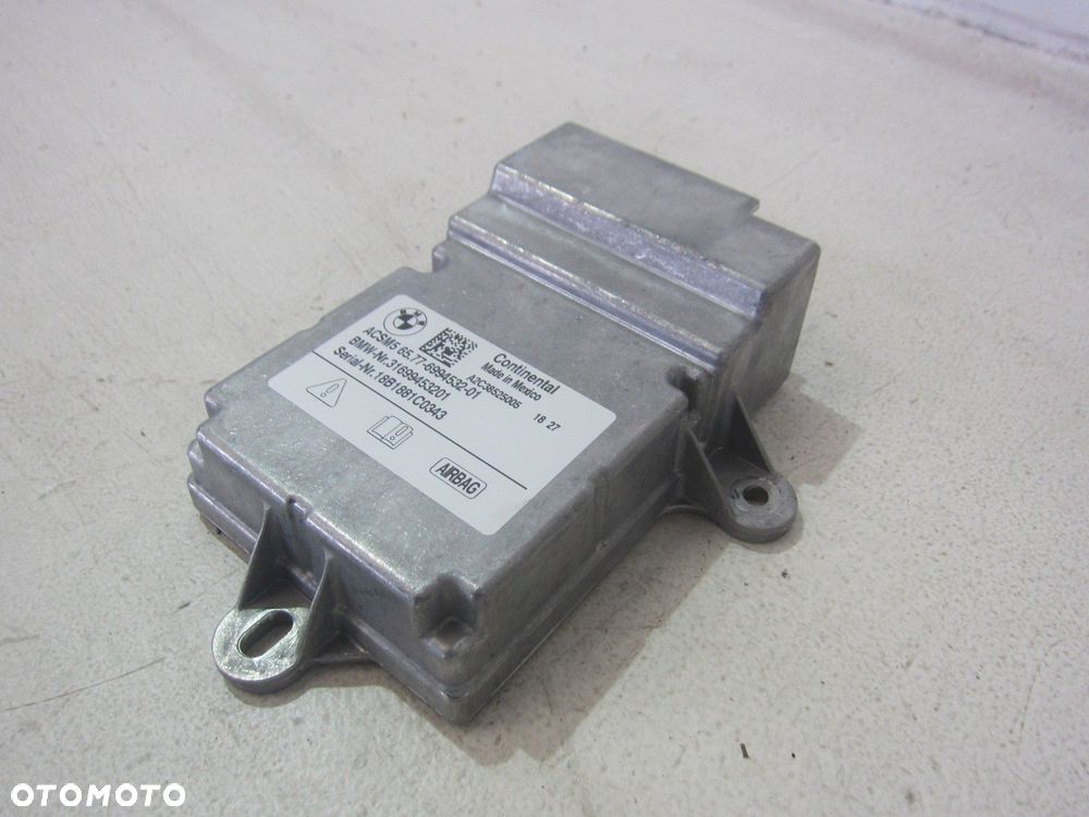 BMW X3 G01 G30 X4 G02 MODUŁ STEROWNIK PODUSZKI AIRBAG 65779474762 9474762 - 2