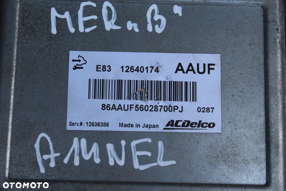 KOMPUTER STEROWNIK SILNIKA OPEL MERIVA B 1.4 TURBO 12640174 AAUF - 4