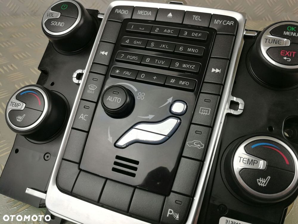 31324827 panel klimatyzacji nawiewu radia VOLVO V60 I LIFT 2013-2018 S60 II - 7