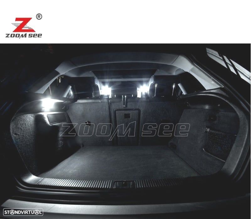 KIT COMPLETO DE 16 LÂMPADAS LED INTERIOR PARA AUDI A3 S3 8 P 2006 -2013 - 5