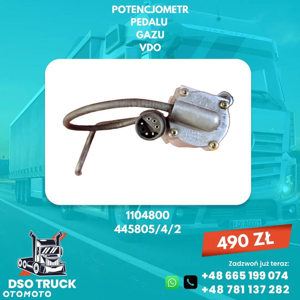 VDO 1104800 445805/4/2 POTENCJOMETR PEDALU GAZU - 1