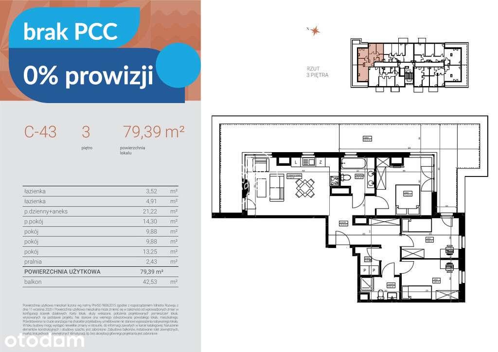 4-pokojowy apartament niedaleko Kanału Bydgoskiego
