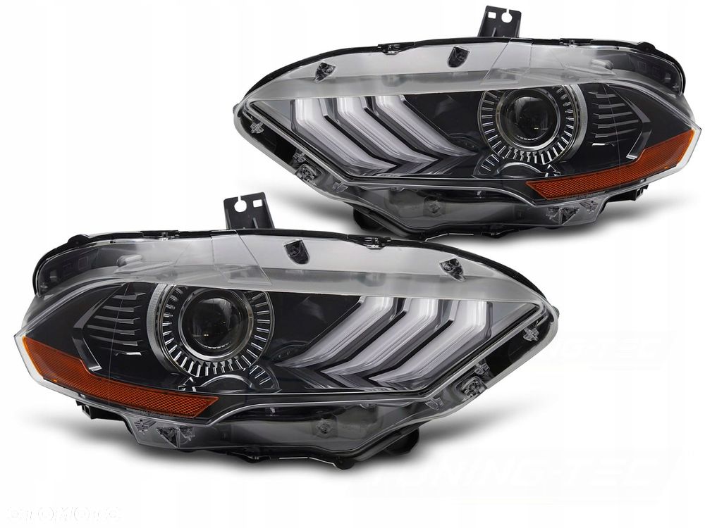 reflektor lampa kpl vland full led rgb tuning ford mustang vi 6 lift 18-23 - 1