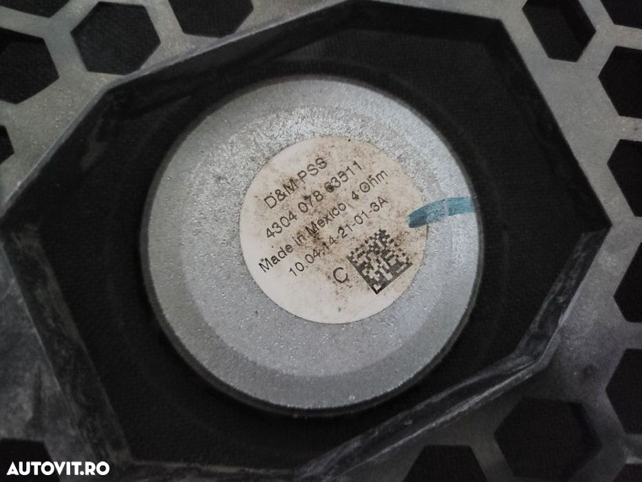 Boxa Difuzor Subwoofer Tub De Bass Bmw X3 X4 X5 X6 F01 F10 F11 F25 F26 F15 F16 Cod 9287756 - 7