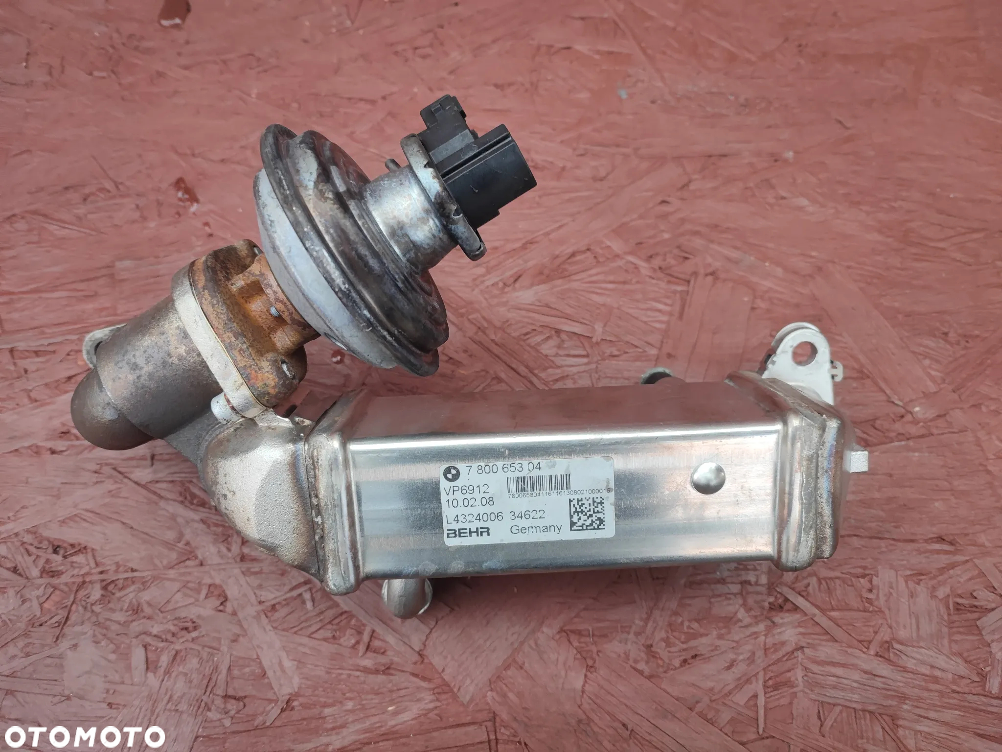 BMW E60 LCI / E90 / E91 / E92 / E81 / E87 ORYGINALNA CHŁODNICA EGR / CHŁODNICZKA EGR / CHŁODNICA SPALIN DO SILNIKÓW GAMY N47 ( 1.8D / 2.0D ) O NR. 11 71 7 800 653 / 11 71 7 801 942 / 11 71 9 886 716 OEM W BARDZO DOBRYM STANIE - 2