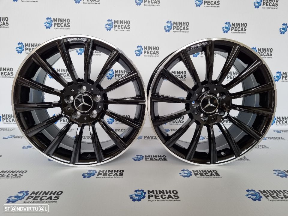 Jantes Mercedes (C63) AMG Turbine em 18 Gloss Black - 1