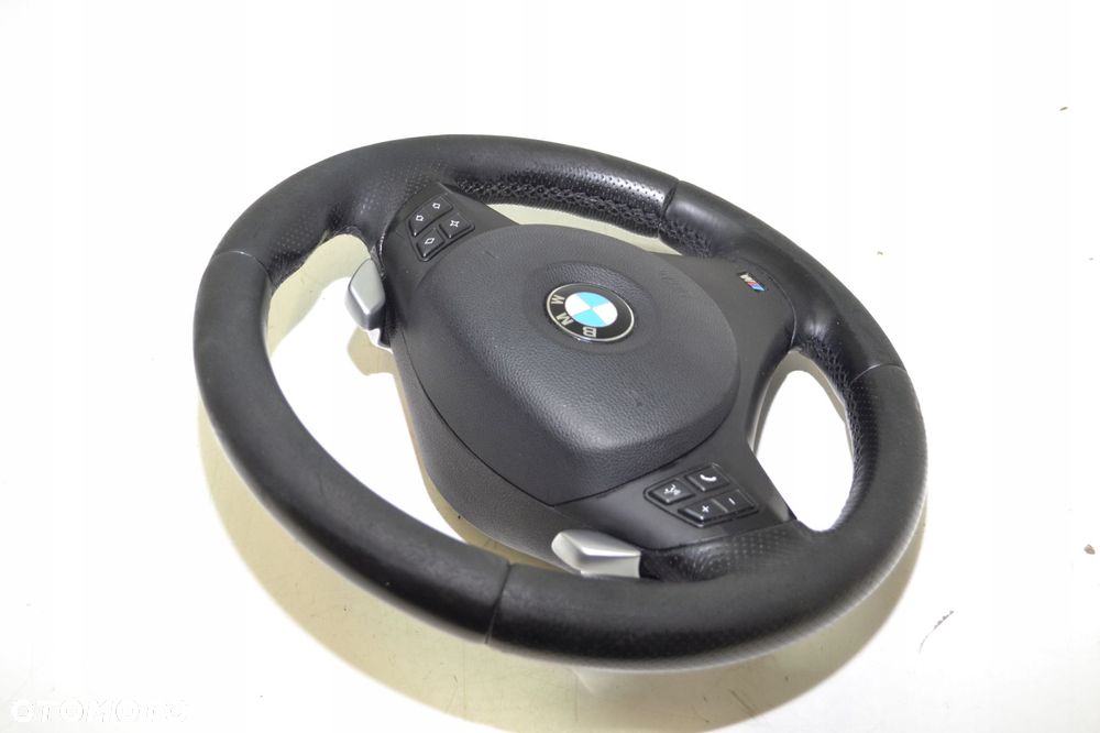 KIEROWNICA TRÓJRAMIENNA MPAKIET ŁOPATKI AIRBAG BMW E90 E91 E92 E93 E87 E82 - 3