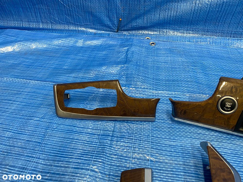 LISTWY OZDOBNE LISTWA DREWNO DEKORY DEKOR KONSOLI TUNELU DRZWI LEWY PRAWY ŚRODKOWY BMW F10 F11 EUROPA KOMPLET - 3