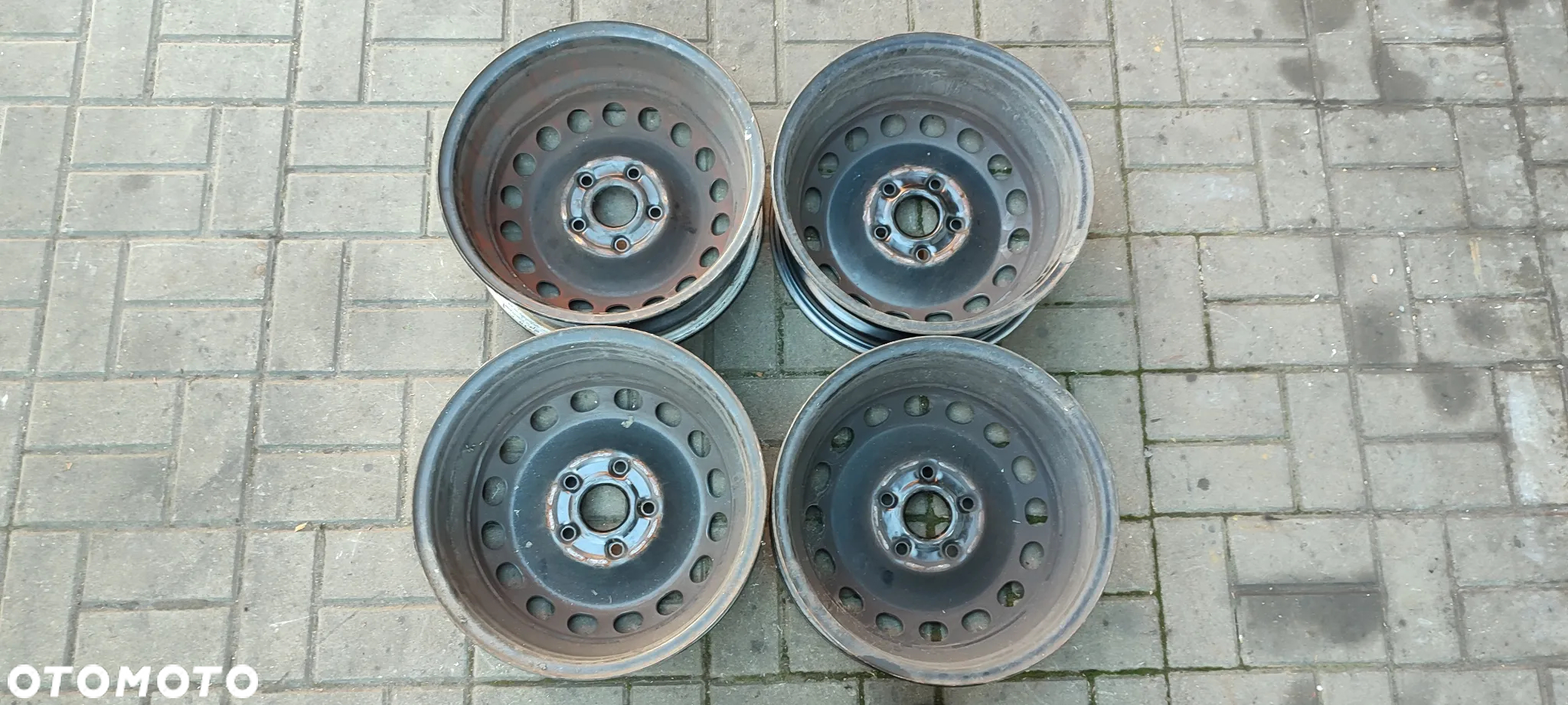 FELGI STALOWE 5x112 6Jx15 CALI ET47 2K0601027B VW CADDY GOLF VI VII PLUS TOURAN 4 SZTUKI KOMPLET - 7