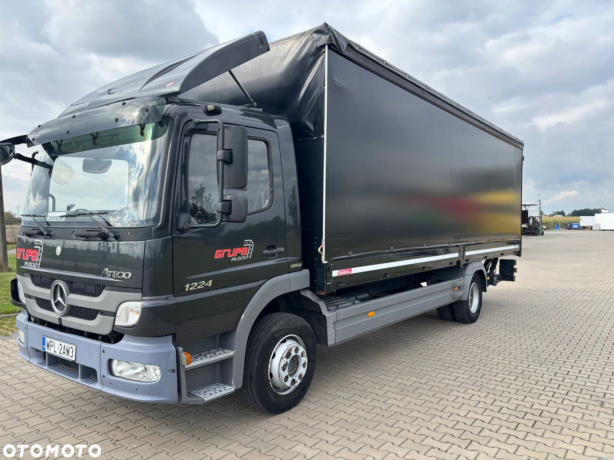 Mercedes-Benz ATEGO 1224 firanka, plandeka, burty aluminiowe, winda, do zabudowy (laweta, kontener, izoterma, wywrotka) - 1
