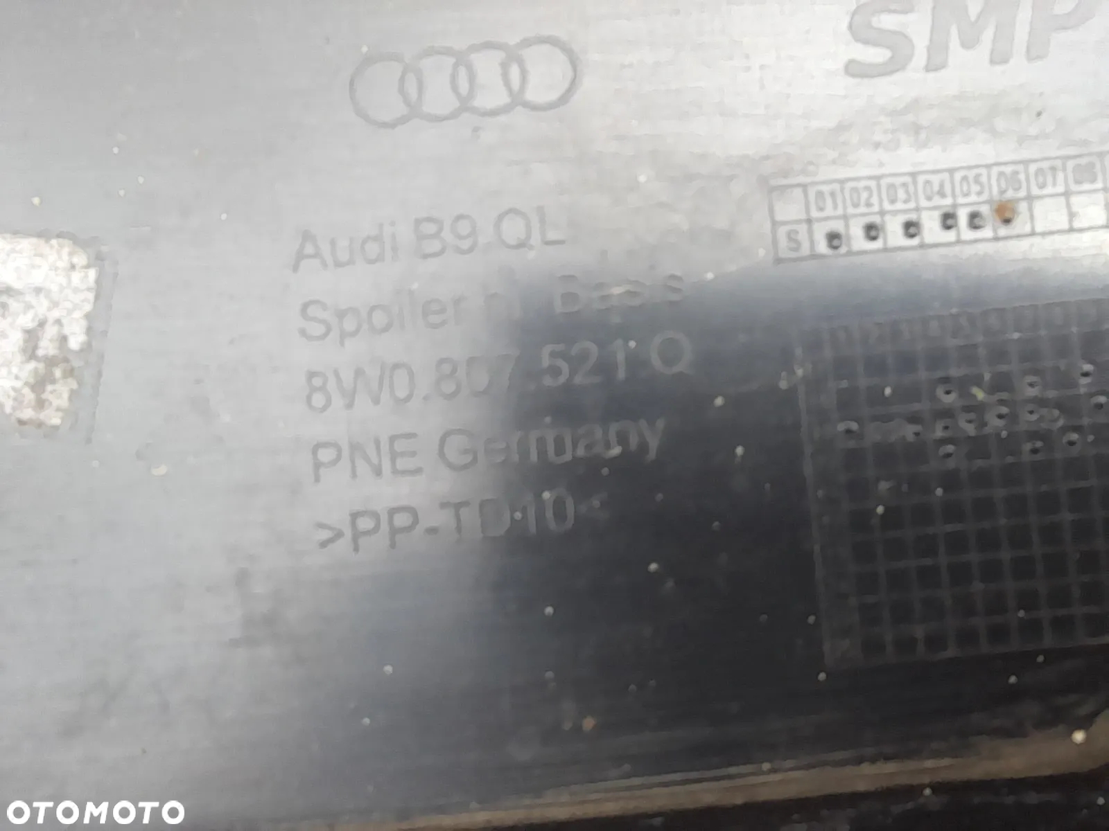 AUDI A4 B9 8W0 17-> DOKŁADKA SPOJLER ZDERZAK TYLNY TYŁ - 6