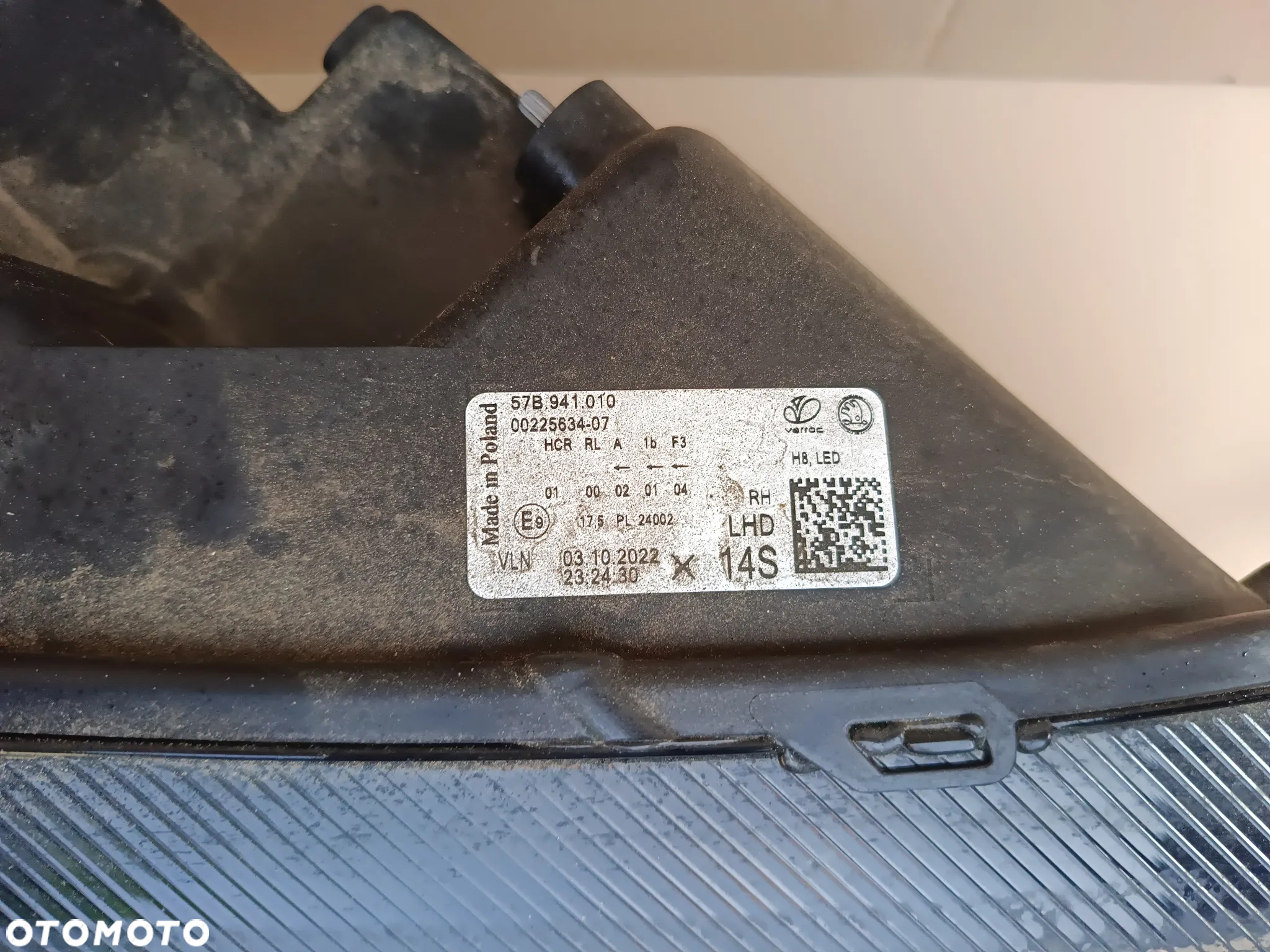 Full Led przedni prawy Skoda Karoq lift lampa 57B941010 - 3
