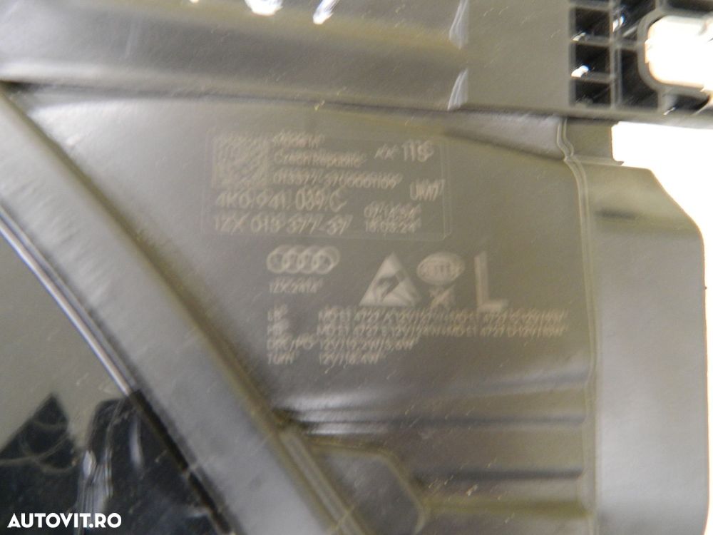 Far stanga Audi A6 4K C8 FULL LED, 2019, 202, 2021,  2022, 2023, cod origine 4K0941039C. - 6