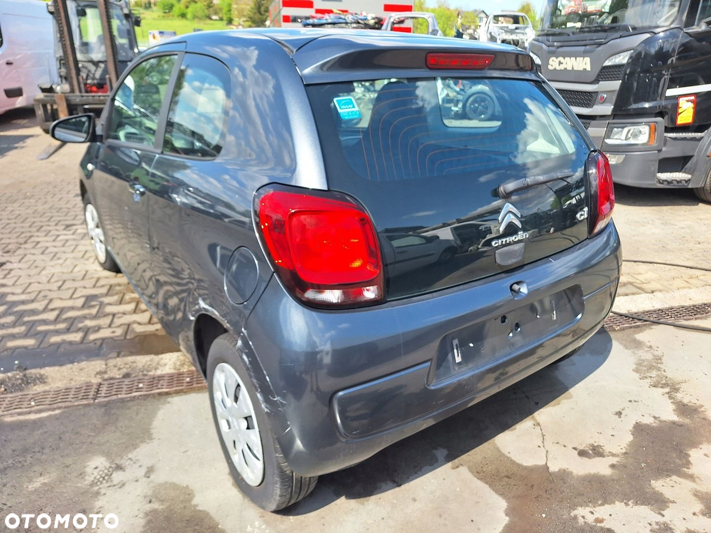 CITROEN C1 II 2 14- PRZÓD ZDERZAK BŁOTNIK MASKA LAMPA LED KTA 1.0 VTI - 12