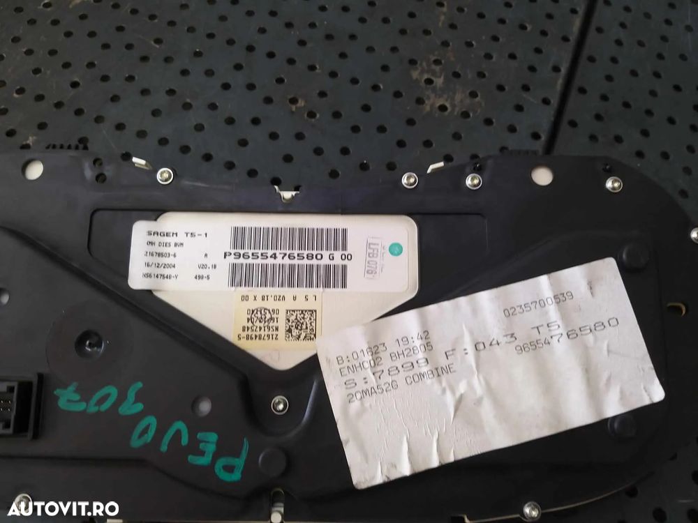 Ceasuri bord diesel peugeot 307 sw 9655476580 p9655476580g00 - 3