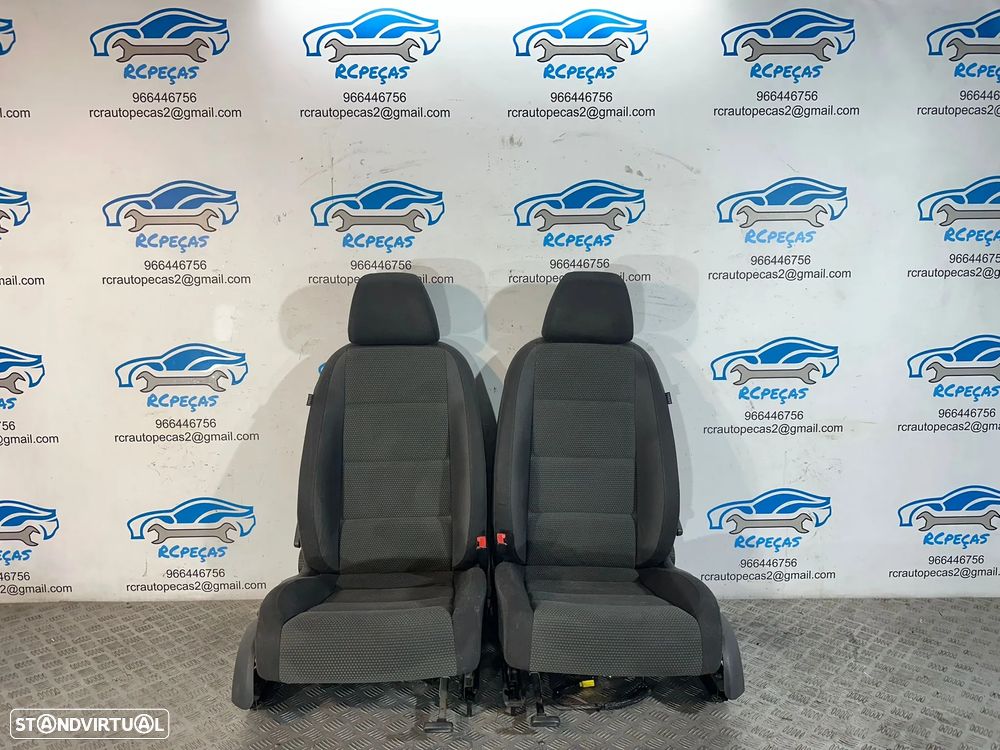.Conjunto Bancos Tecido Frente Frontais Tras Traseiros Originais VW Volkswagen Golf 6 2008 a 2013 - 8