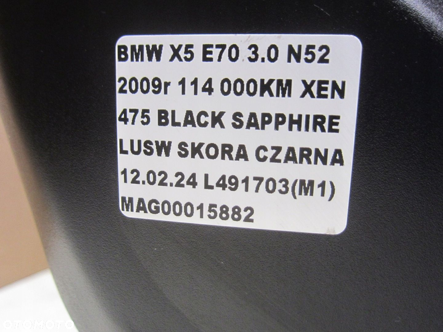 BMW E70 X5 FOTEL PRAWY PASAŻERA CZARNA SKÓRA ORYGINAŁ ELEKTRYCZNY ŁADNY - 7