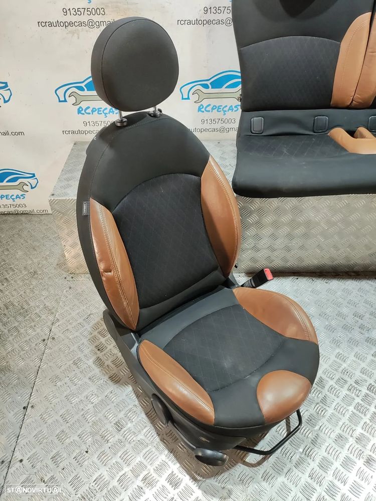 Conjunto Bancos Mini Cooper S R56 Pele Tecido - 6
