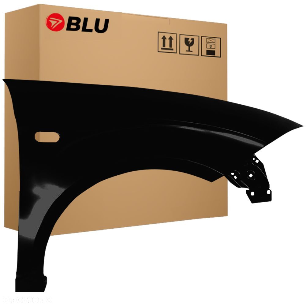 BLU Błotnik SEAT ALTEA XL LZ9Y Prawy Przód Czarny 2006-2015 ocynk PhantomSchwarz - 1