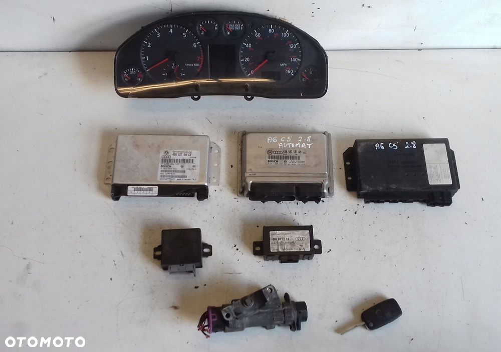 komputer zestaw immo audi a6 c5 2.8 quattro aha - 1