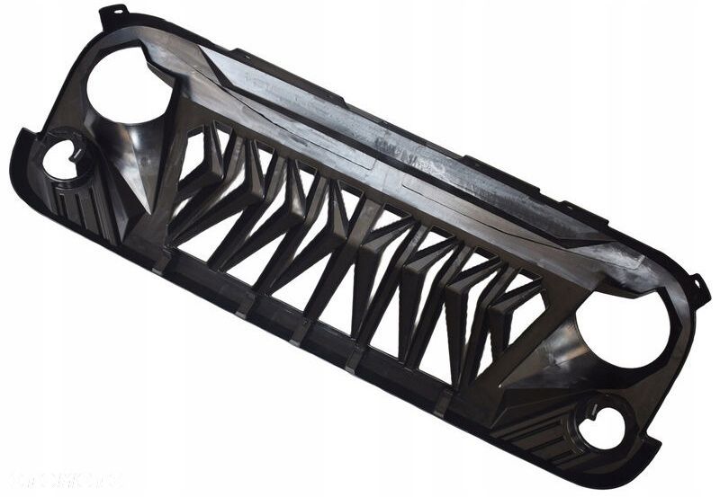 Atrapa Grill Kratka Tuning Black Plastik Jeep Wrangler JK III 3 2006-2018 - 4