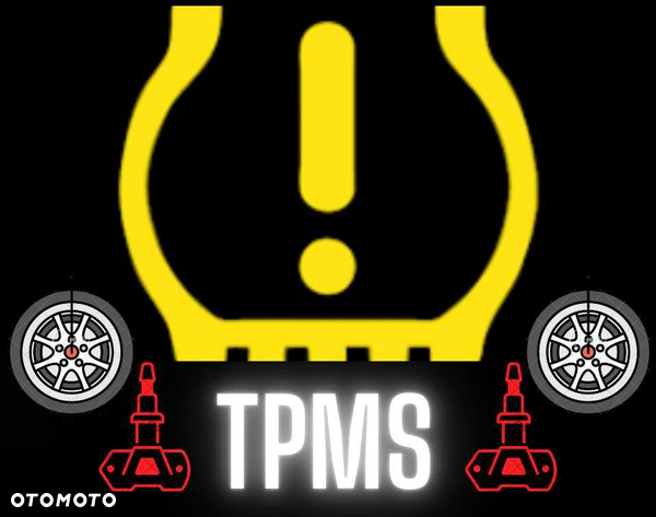 Komplet Czujników Czujniki ciśnienia opon TPMS + ZAPROGRAMOWANIE