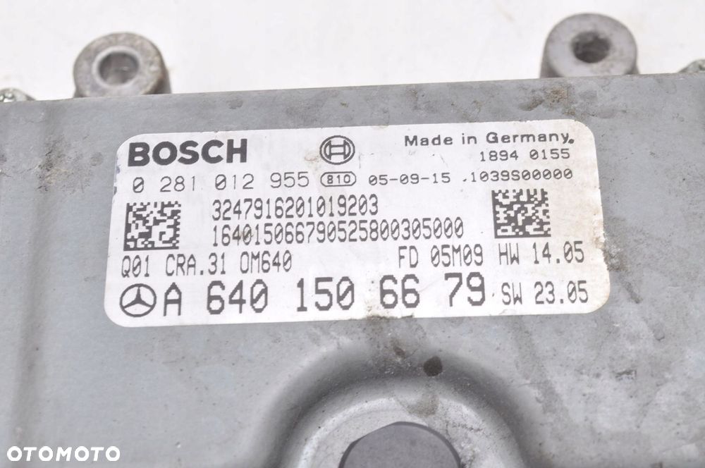 MERCEDES W245 B200 2.0 16V CDI 140KM STEROWNIK SILNIKA P1 A6401506679 - 4