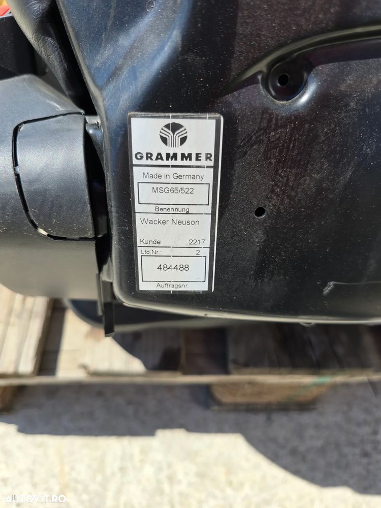 Scaun Grammer Primo XXM (MSG65/522) NOU – Pentru Wacker Neuson / Utilaje Compatibile - 3