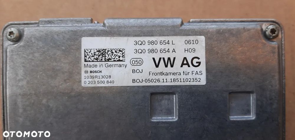 Audi Seat Skoda VW kamera asystenta pasa ruchu 3Q0980654L - 3