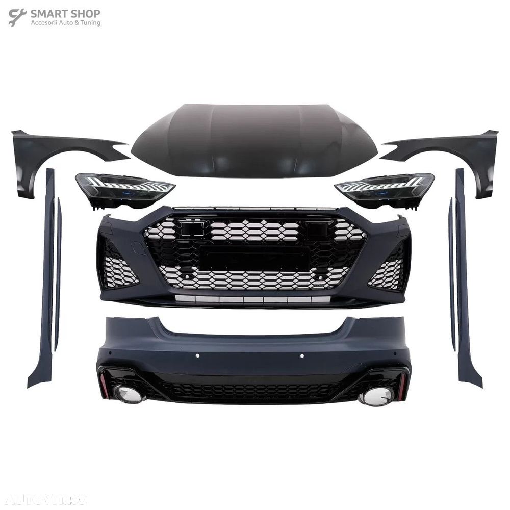 Pachet Exterior Complet Audi A7 4G Facelift (2015-2017) Wide RS Design - 1