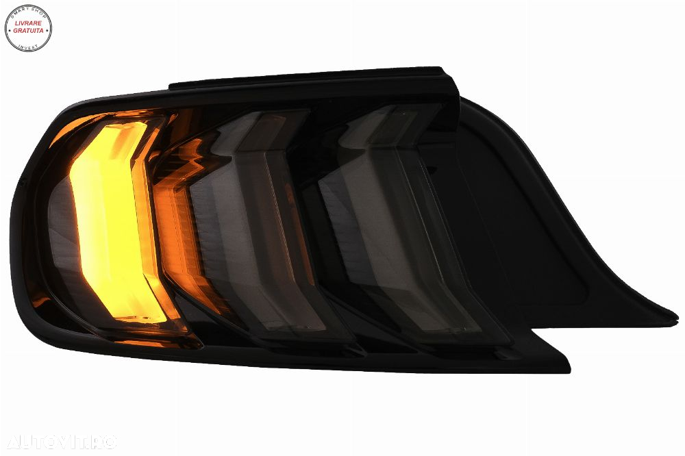 Stopuri Full LED Ford Mustang VI S550 (2015-2019) Fumuriu cu Semnal Dinamic Secven- livrare gratuita - 7