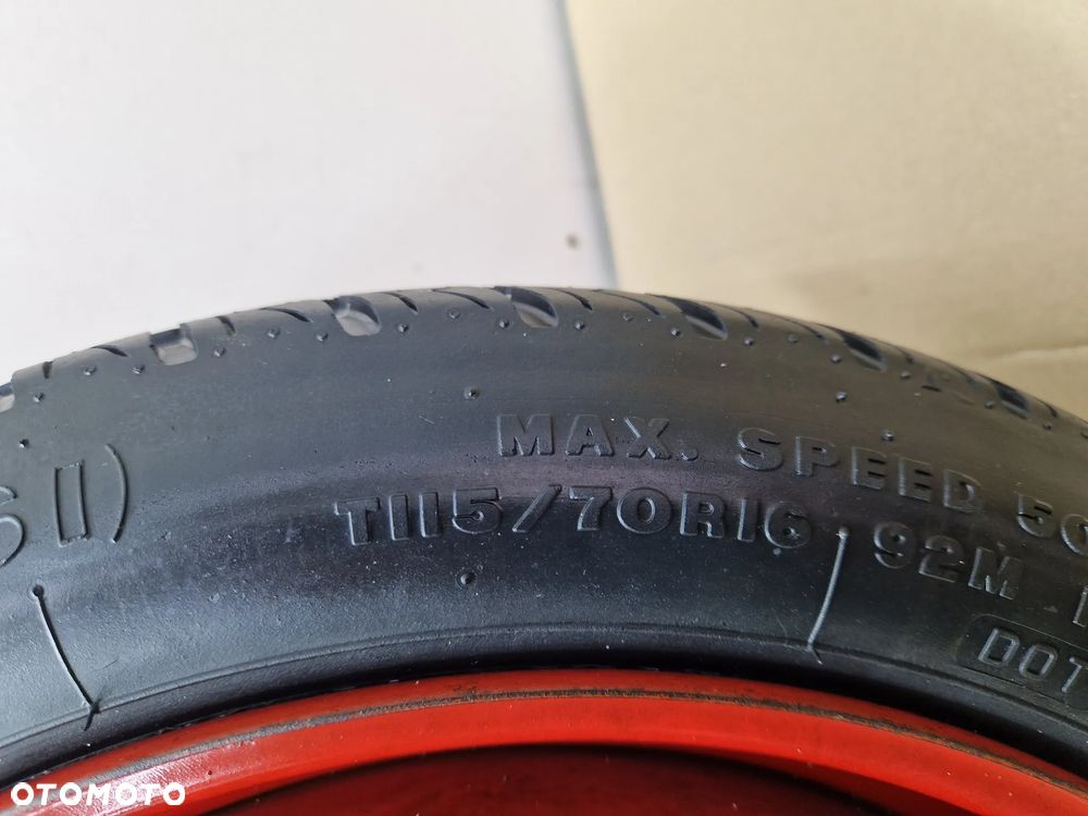 ZAPAS Koło Dojazdowe 16 Opel Astra H Zafira B Vectra C Meriva A Saab Fiat Croma 125/85/16 99M ET41 5x110 2160115 - 4
