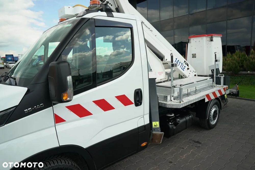 Iveco DAILY 35-140 / ZWYŻKA / PODNOŚNIK KOSZOWY FRANCE ELEVATEUR 141 TLE / 4 PODPORY / MANUAL / 2018 R - 19