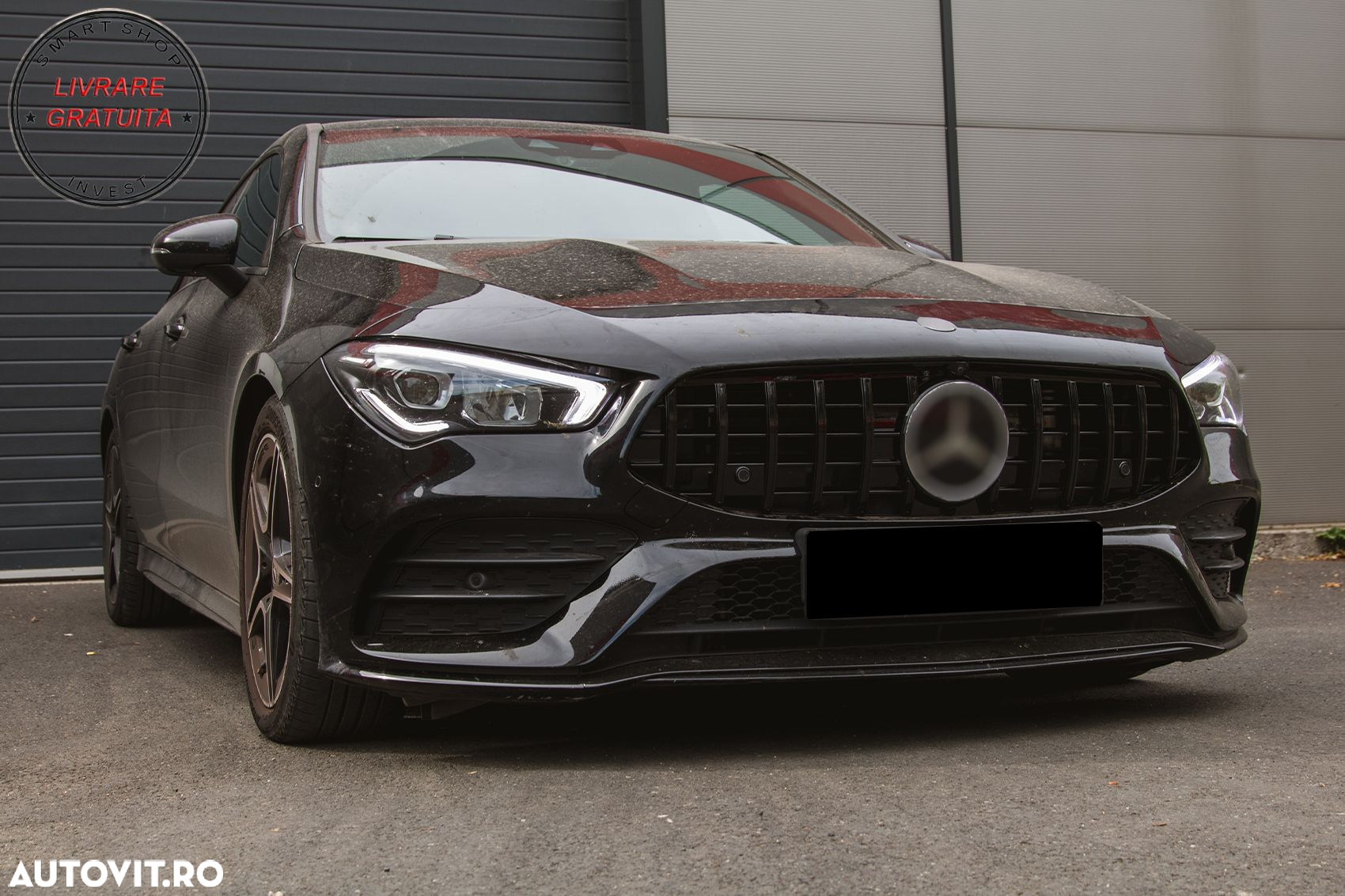 Grila Centrala Mercedes CLA X118 C118 (2019-up) GT-R Panamericana Design Negru Luc- livrare gratuita - 14