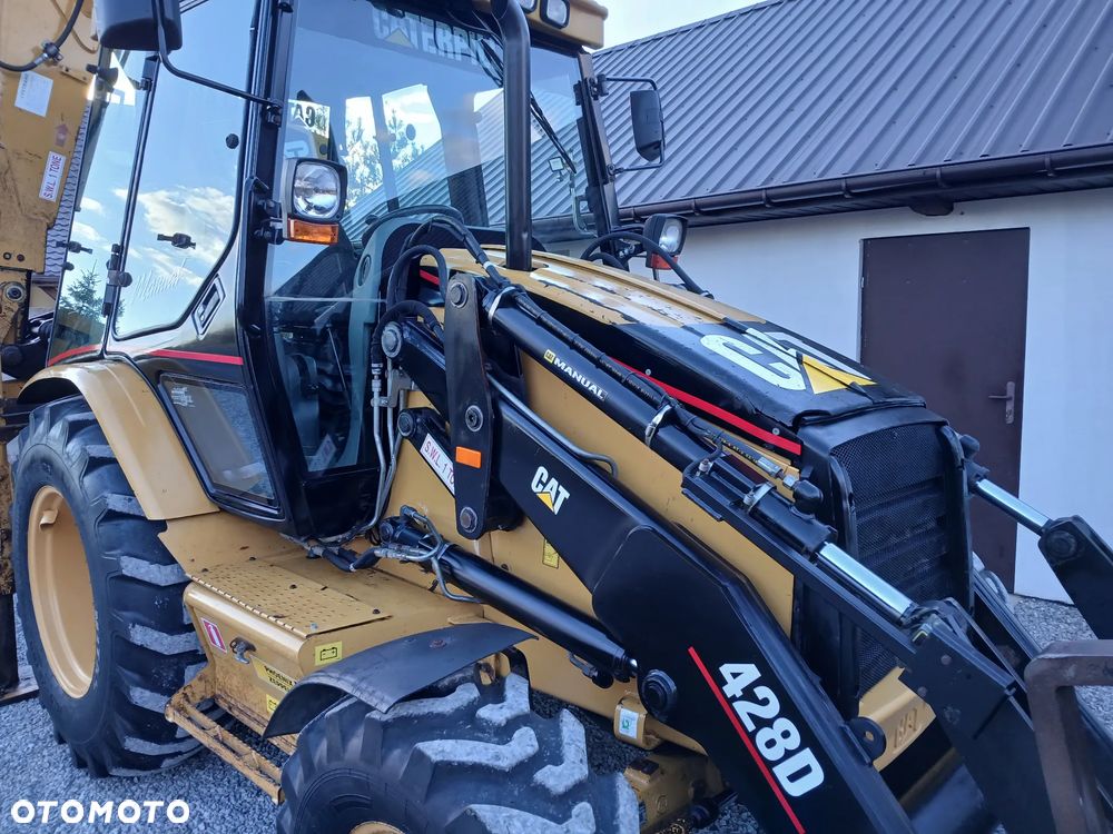 Caterpillar 428D/ORYGINAŁ/8200h!/2 ŁYŻKI - 8