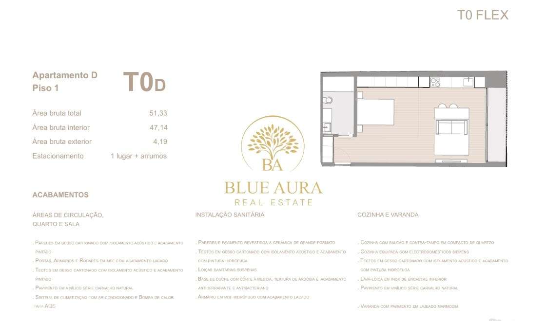 Apartamento T0 com Varanda - Grande imagem: 3/5