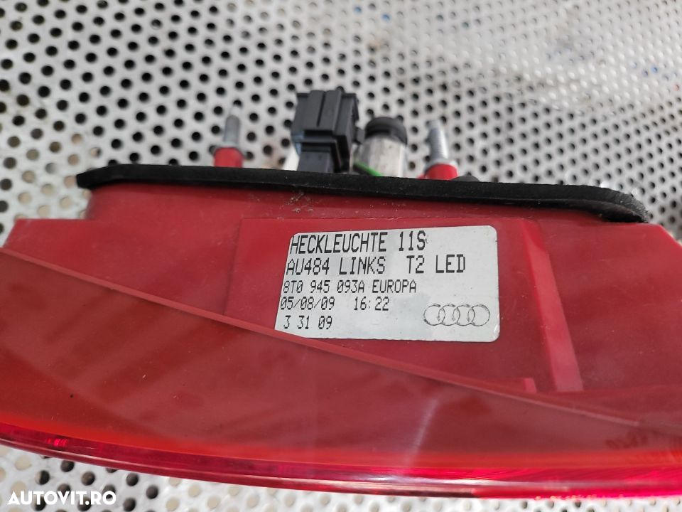 Lampa Stop Tripla Stanga Dreapta LED Haion Hayon Portbagaj Audi A5 S5 RS5 Cod 8TA 8TA - 6