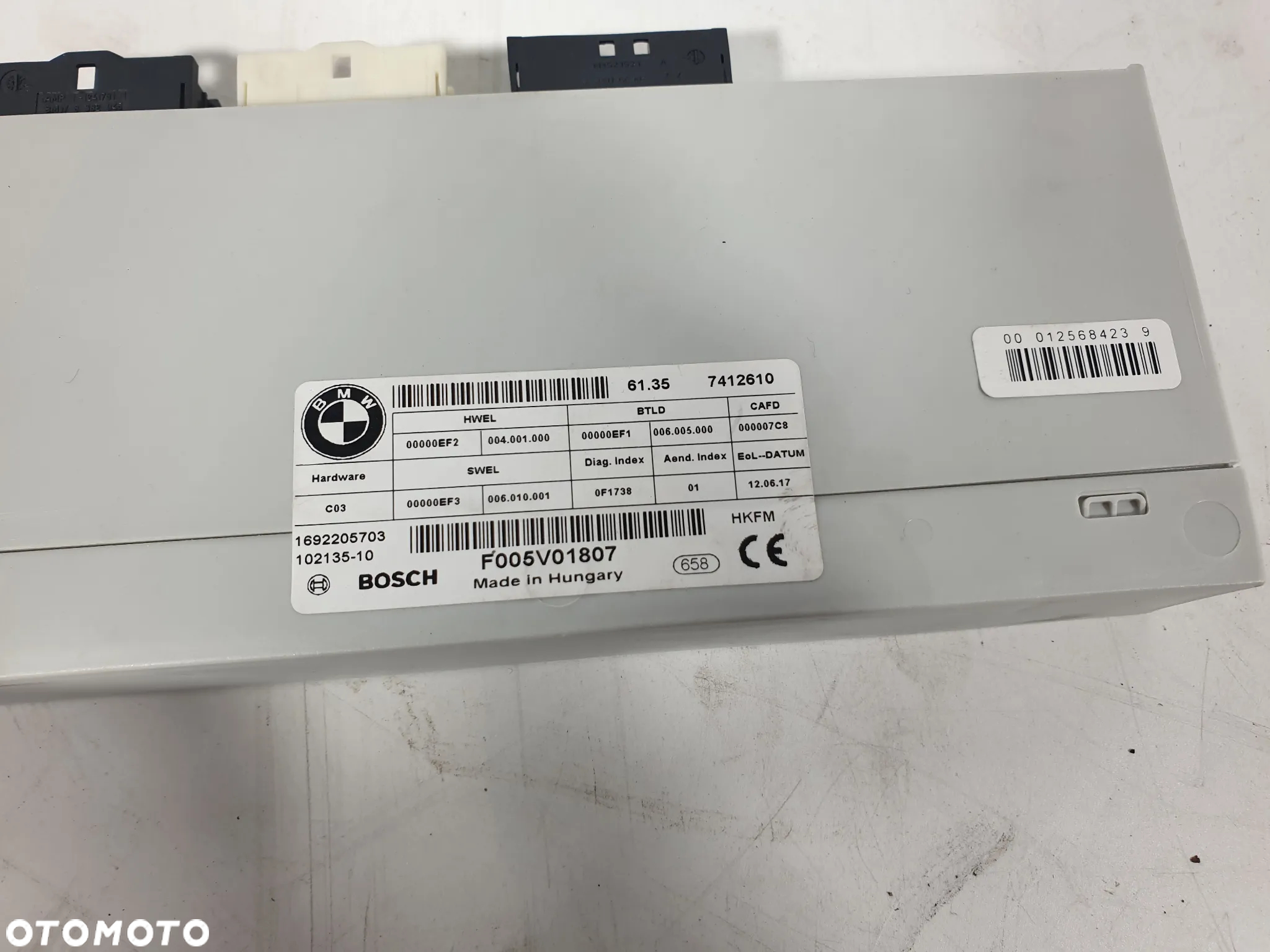 BMW F45 F46 MODUŁ STEROWNIK KLAPY BAGAŻNIKA 7412610 POTESTOWY MINIMALNY PRZEBIEG - 4